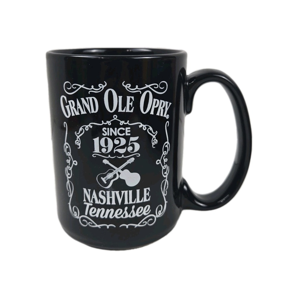 Liquid Logic Grand Ole Opry Black Ceramic Mug 12 Oz‎
